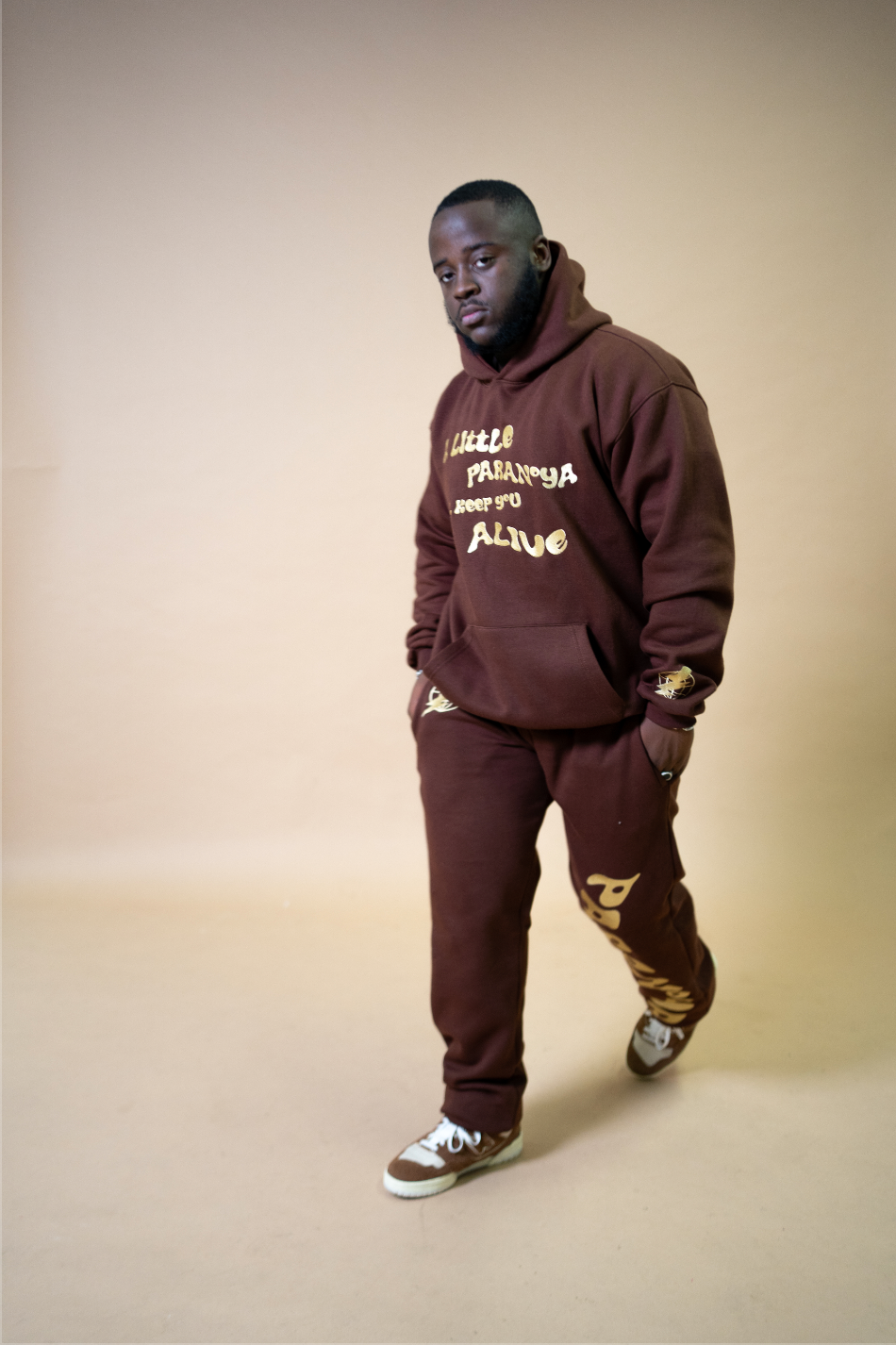 Brown Keep You Alive Sweatsuit